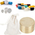 Round Storage Box Pill Case, Outdoor Waterproof Brass Container, Leakproof Mini Accessories for Travel