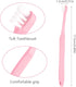 WLLHYF 4PCS End Tuft Toothbrush, Nylon Soft Bristle Tiny Small Tooth Brush, Hard to Reach Areas Dental Detail Cleaning