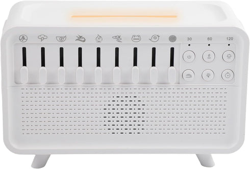 ZUZZEE White Noise Machine Humidifier With Aroma Diffuser And Night Light For Relaxation And Sleep Aid, White