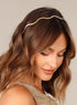 Metal Headbands for Women, Trendy Gold and Silver Hair Bands for Teen Girls, Cute Designer Hair Accessories