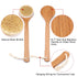 Shower Brush with Natural Bristle, Long Bamboo Handle Bath Body Brush for Wet or Dry Brushing