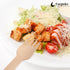 100 PCS Disposable Wooden Forks, Eco-friendly Cutlery for Parties, Picnics, Weddings, Camping