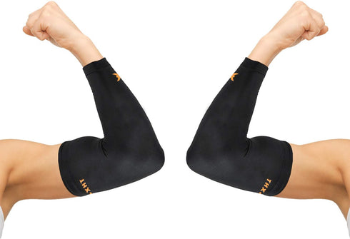 THX4COPPER Elbow Compression Sleeve (2 Pieces) - Copper Infused Support for Workouts, Sports, Arthritis, Tendonitis