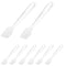 SumDirect Mini Disposable Plastic Cosmetic Spatulas - 100 Pcs Frosted Clear Skincare Makeup Mask Spatula