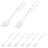 SumDirect Mini Disposable Plastic Cosmetic Spatulas - 100 Pcs Frosted Clear Skincare Makeup Mask Spatula