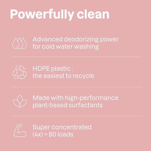 ATTITUDE Baby Laundry Detergent, EWG Verified, Plant and Mineral-Based, Unscented, 80 Loads, 67.6 Fl Oz