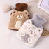 NUOBESTY Reusable Hot Water Bag with Plush Cover Cute Cartoon Leak Portable Warm Water Bottle for Comfort for Hands