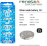 Renata 321 SR616SW 1.55V 321 (2 Count) Batteries - Silver Oxide Watch Battery