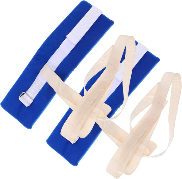 ZUNOXAZ 2pcs Elderly Hospital Fall Prevention Strap Set Adjustable Wrist and Ankle Support