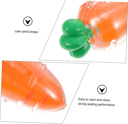 MIIZOO 12pcs Carrot Candy Containers Plastic Easter Boxes for Treat Storage Lightweight for Boys and Girls Parties