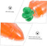 MIIZOO 12pcs Carrot Candy Containers Plastic Easter Boxes for Treat Storage Lightweight for Boys and Girls Parties
