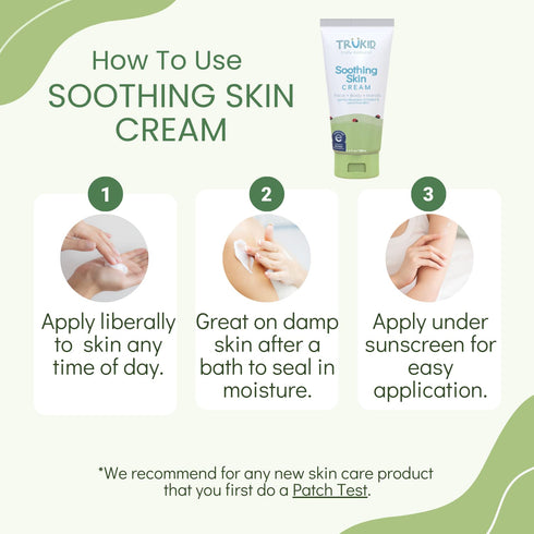 TruKid Natural Eczema Cream for Kids, 3.4oz, NEA-Accepted, Safe for Sensitive Skin, Unscented