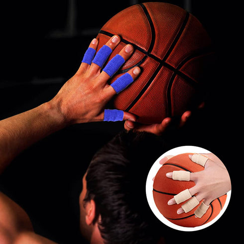 Finger Arthritis Sleeves (30Pcs), Elastic Thumb Splint Brace Support for Joint Pain Relief, Breathable Finger Tape