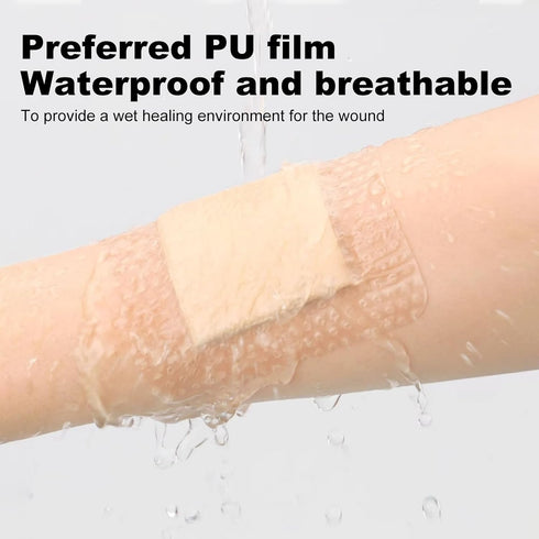 ZMZPA 3x3 (30) Silicone Foam Dressing Gentle Border, Waterproof Silicone Bandages for Wounds Care, Bed Sore Patches