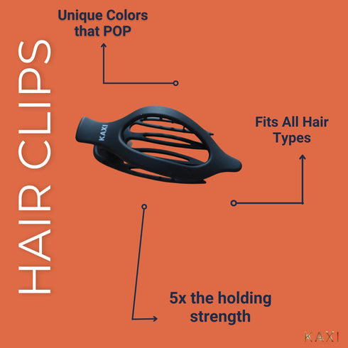 Laydown 2.0 Hair Clip Claw, Perfect for Thick & Thin Hair with Strong Clip Teeth, Available in 7 Colors (Emerald Green)