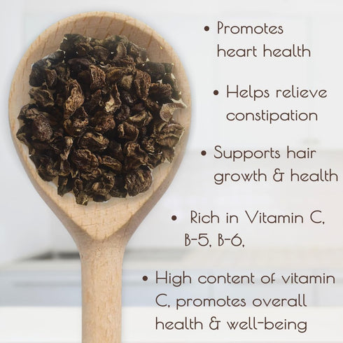 Darsa Organics Amla Berry Cut & Sifted from India, 8 Ounce Resealable Pouch, Rich in Vitamin C & Antioxidants.
