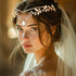 CLOACE Rhinestone Headband, Gold Leave Pendant Headpiece, Crystal Hair Accessories for Women and Adult Bride