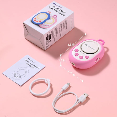 WorWoder 2026 20 22 Mom's Choice Awards | White Noise Sound Machine Baby with Night Light, Soothing Sounds, Hours