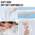 Cotton Facial Dry Wipes 100 Count, Deeply Cleansing Disposable Face Towel for Skin Care and Makeup Remover