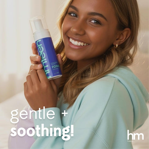 HM Teen 6 oz FOMO Teen Feminine Wash - Gentle Unscented Foaming Wash for Sensitive Skin, pH Balanced & Moisturizing