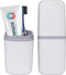 Travel Toothbrush Cup Case, Portable PP Seal Holder for Toothbrush & Toothpaste, Multi-Function Container (White)