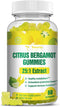 Citrus Bergamot Gummies for Healthy Cholesterol - All Natural 25:1 Extract from Italy, 60 Counts
