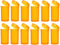 Transparent Airtight 19 Dram Pop Top Plastic Pill Bottles for Supplements, Vitamins, Herbs, Pack of 12