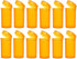 Transparent Airtight 19 Dram Pop Top Plastic Pill Bottles for Supplements, Vitamins, Herbs, Pack of 12