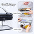 Clear Makeup Case, Transparent Double Layer Toiletry Bag, Waterproof PVC Travel Cosmetic Case for Skincare (Black)