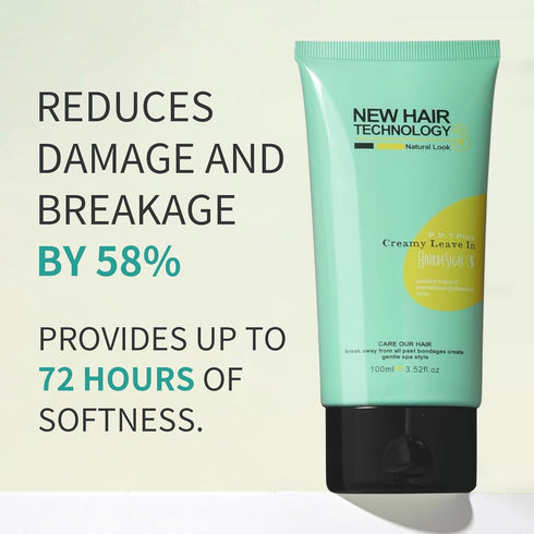 Lightweight Keratin Protein Leave In Conditioner Tube for Dry Damaged Hair, Moisturizing Jojoba Oil