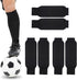 Jxiwfvl 3 Pairs Soccer Shin Guards Sleeves Youth, Leg Sleeve Socks, Elastic Grip Pre Cut Soccer Socks, Shin Guard