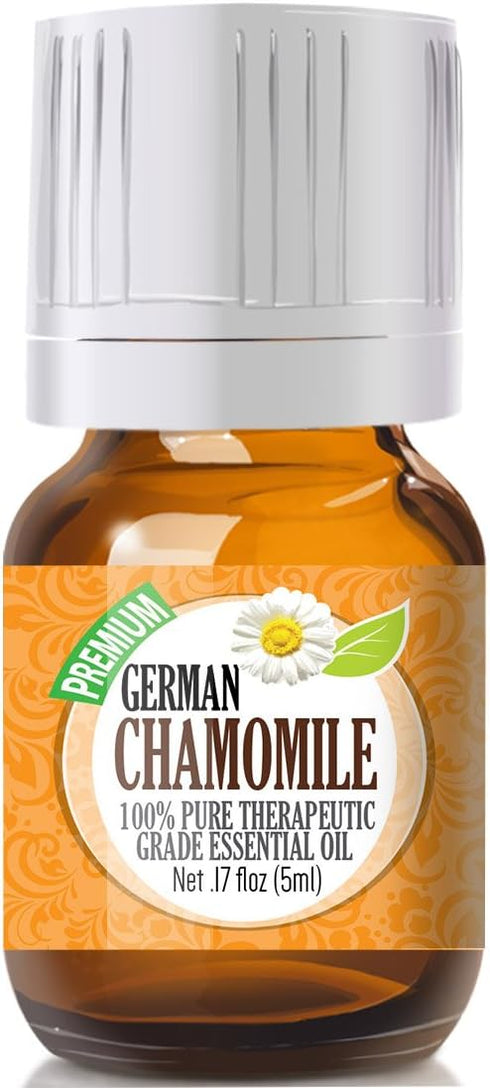 Healing Solutions 100% Pure German Chamomile Essential Oil - 5ml, Best Therapeutic Grade