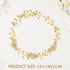 Unicra Star Rhinestone Bride Wedding Hair Vine, Gold Bridal Hair Piece for Women and Girls (21 Inches)