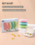 4 PC Pill Case, 3 Removable Compartments BPA-free Pill Box, Day Organizer for Travel Storage of Vitamins, Fish Oil, or