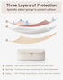 Vlando Travel Makeup Bag, Small Portable Cosmetic Organizer Case for Women, Makeup Brush Pouch (White)
