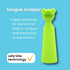 oogiebear Baby Finger Brush & Tongue Scraper, Soft Silicone, BPA-Free, Gentle Oral Care for Infants