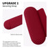 Silicone Makeup Brush Holder Travel Cosmetic Bag, Soft Portable Case with Anti-Fall Out Magnetic Closure, Red
