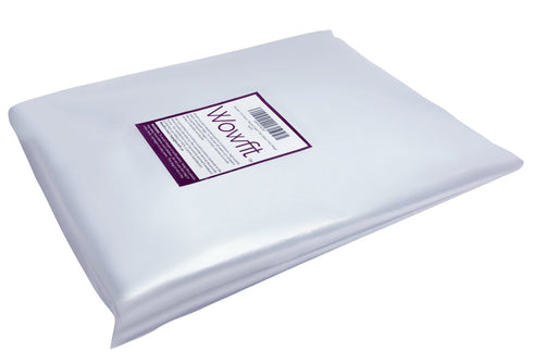 Wowfit 100 CT Clear Plastic Flat Open Poly Bags 16x20 inch 1.1 Mil for Food Storage, Dough Proving