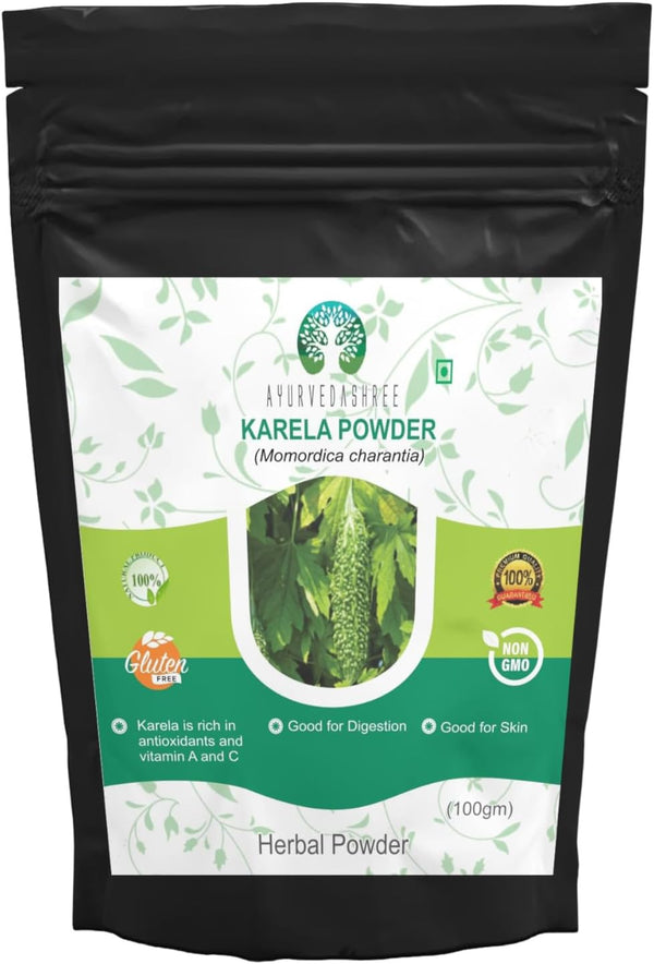 Bitter Melon Powder 100 Gm, Momordica Charantia/Karela Fruit Powder, Ayurvedic Herb, Supports Liver Function, Herbal