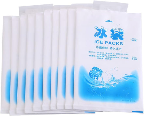 Ice Pack, 10pcs Gel Ice Packs for Injuries, Reusable Hot Cold Compress for Pain Relief