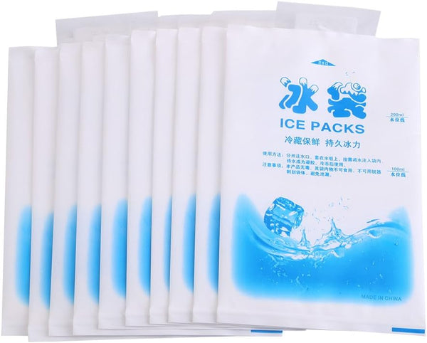 Ice Pack, 10pcs Gel Ice Packs for Injuries, Reusable Hot Cold Compress for Pain Relief