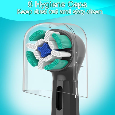 Sulkiwe 2/3/4/5/6/7/8/9/10 8pcs Replacement Heads Compatible with Oral B iO Electric Toothbrush, Soft Toothbrush Heads