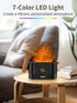 PrawPawtic 180ml 7-Color Flame Essential Oil Diffuser, Aromatherapy Diffuser with LED Lights, Auto Shut-Off, Ultrasonic
