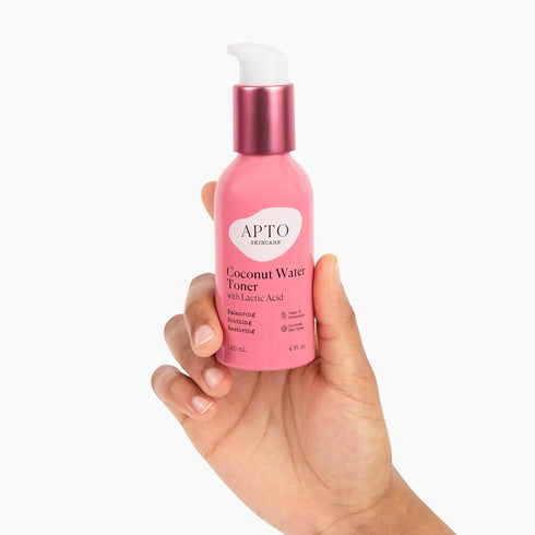 Skincare Coconut Water Toner with Lactic Acid, Daily Hydrating & Balancing Facial Toner, 4 fl. oz.