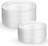 125 Piece Silver Dinnerware Party Set - 50 Silver Rim Plastic Plates, 25 Dinner Plates, 25 Dessert Plates, 25 Forks, 25