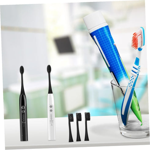 HAKIDZEL 3pcs Lightweight Replacement Electric Toothbrush Heads Compatible with Oral Electric Toothbrushes Soft Brush