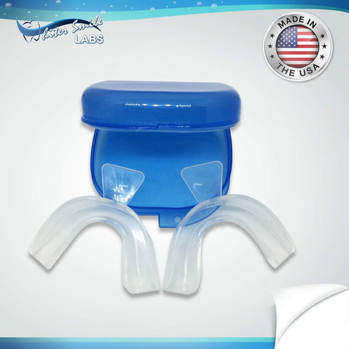 Whiter Smile Labs (4 Teeth Whitening Trays - BPA Free - Thin Moldable Mouth Trays Form Perfectly to Each Tooth Trays)