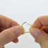 Nydotd 180 Pieces Hair Rings - Braid Rings, Loop Clips, and Hoops - 3 Colors, 2 Sizes for Women's Fashion Hair