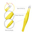 Honoson 6 Pieces Tweezers for Ingrown Hair Remover, Pointed Blackhead Remover Stainless Steel for Facial Hair