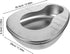 VICASKY Stainless Steel Bed Pan for Elderly Adults Portable Bedpan for Bedridden Patients with Handle Nursing Potty
